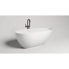 Ванна раздельно стоящая WGT Water Stone ONDA 1660×770, белый матовый