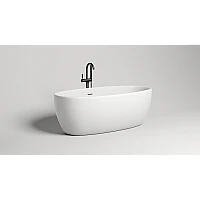 Ванна окремостояча WGT SOLE Light 1700x850, Water Composite, білий глянець